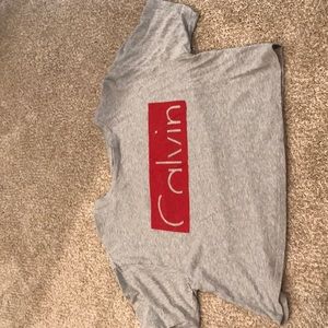 Calvin Klein cropped t shirt